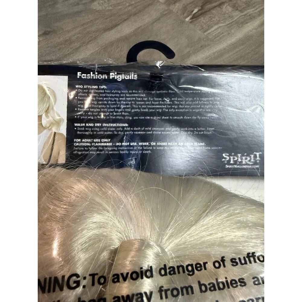 NEW Fashion Pigtails Bombshell Wig (Blonde) Spirit Halloween Star Long Hair